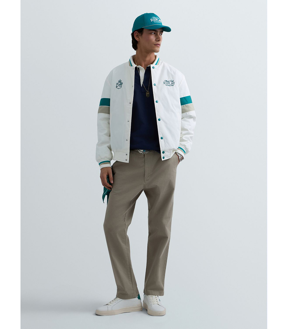 REPLAY &times; Monte Carlo Country Club ボンバージャケット 詳細画像 ホワイト 2